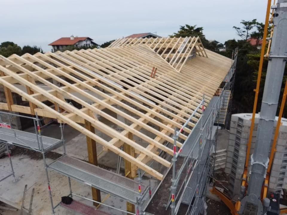 Charpente Bidart maison individuelle 