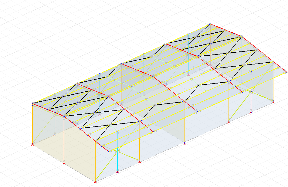 Etude structurelle charpente bâtiment agricole Barcus