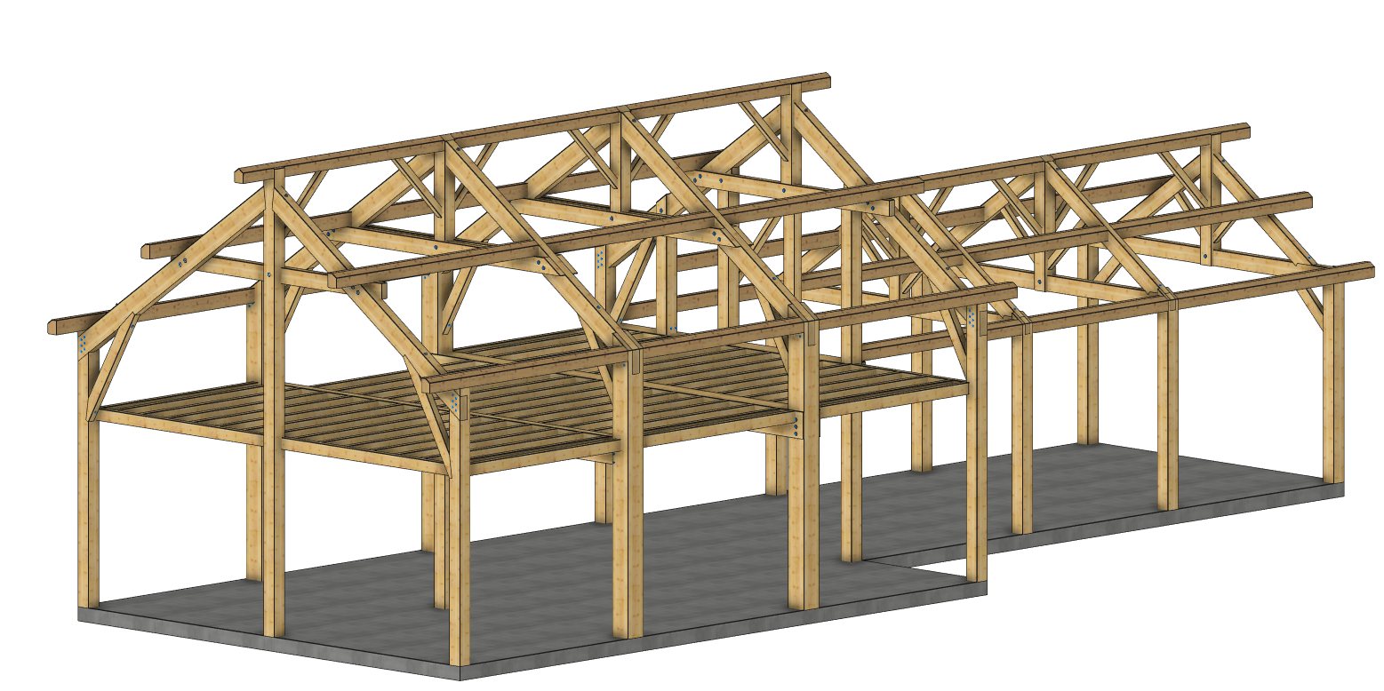 structure bois porteuse sans les murs
